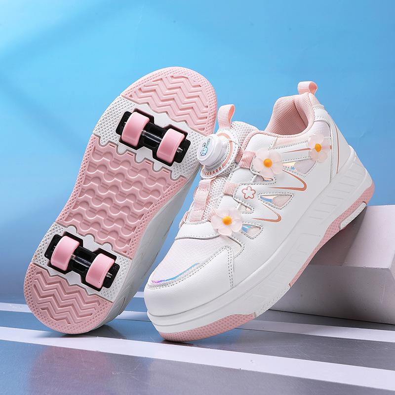 

Babutu Student Four Wheel Children s Sports Roller Shoes Girls Walking Size Campus 36