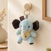 Adorable Jointed Elephant Plush Keychain Charm for Kids