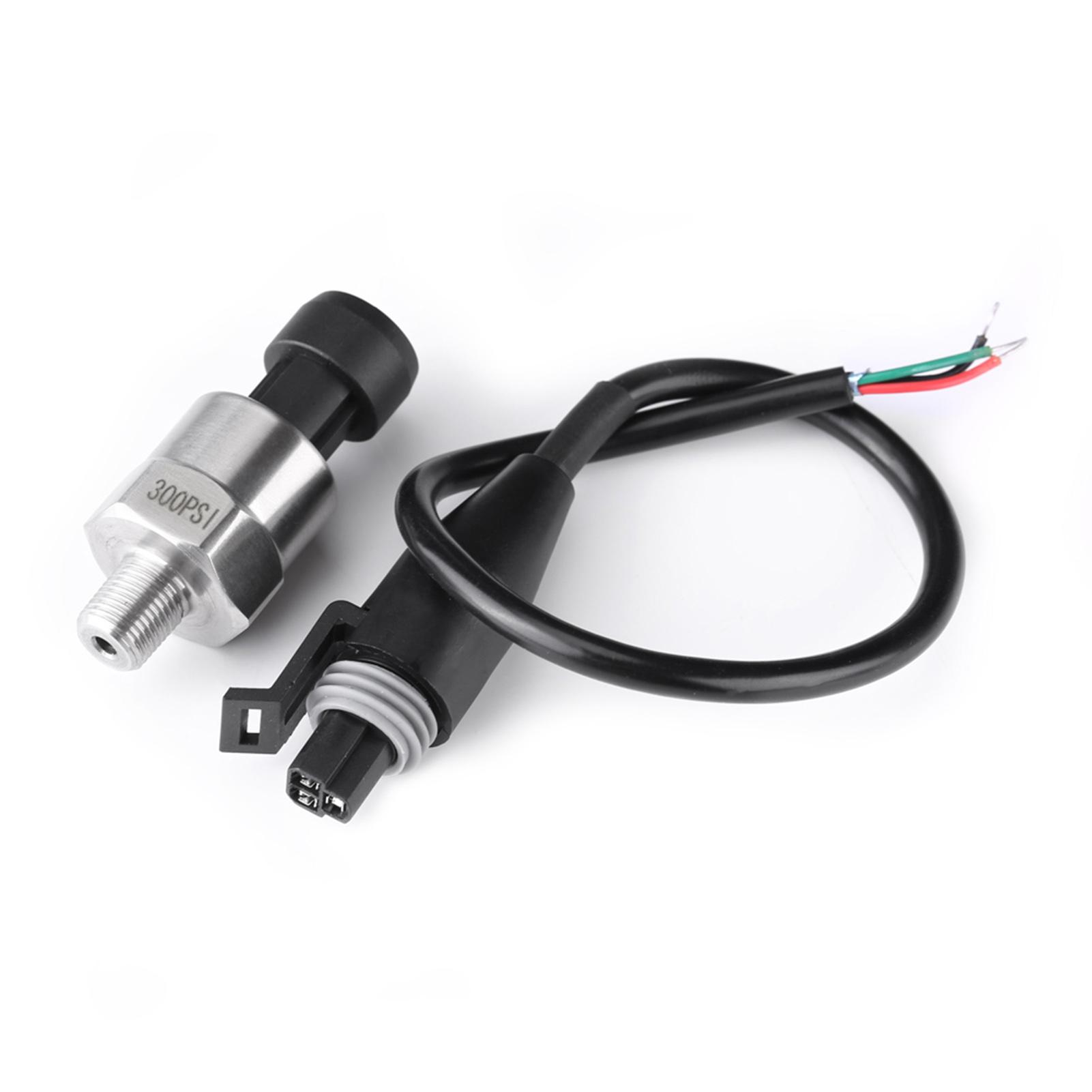 

1/8NPT Thread Stainless Steel Pressure Transducer Sender Sensor for Oil Fuel Air Water Pressure Sensor Pressure Transducer