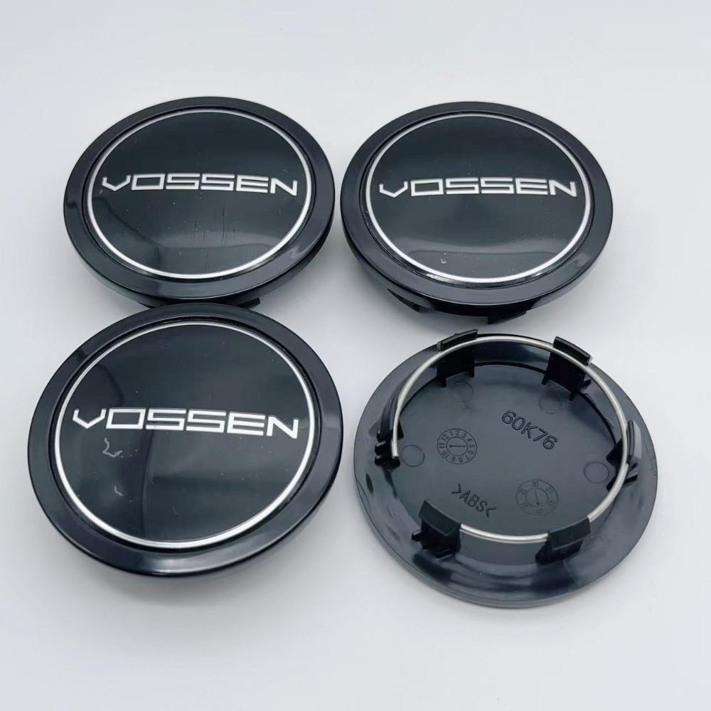 4 buc 76mm (Diametru interior 60mm) Capace Centrale Roți Auto Cu Emblema Logo Vossen Accesorii pentru Jante Porsche Hubcaps Roți Capac Butuc Înlocuire