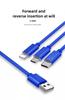 New 2026 Car Sticker Ford New 2025 Hot 3 In 1 Micro USB Type C Charging Cable Multi Charger For Ford ST Line Focus Mustang Fiest