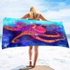 Oktopus Mikrofaser Sandfreies Strandtuch Groß Super Saugfähig Leicht Schnelltrocknend Handtuch für Reisen Pool Schwimmen Bad Yoga