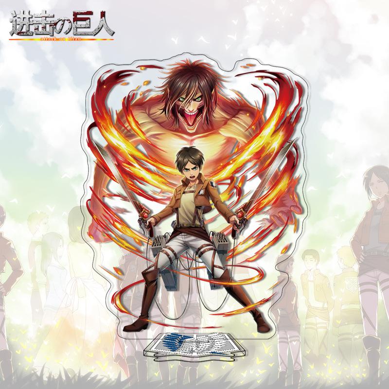 Attack on Titan Acrylic Stand Anime Large Stand Cartoon Cute Character Figure Display Stand Anime Merchandise Collectible Gift