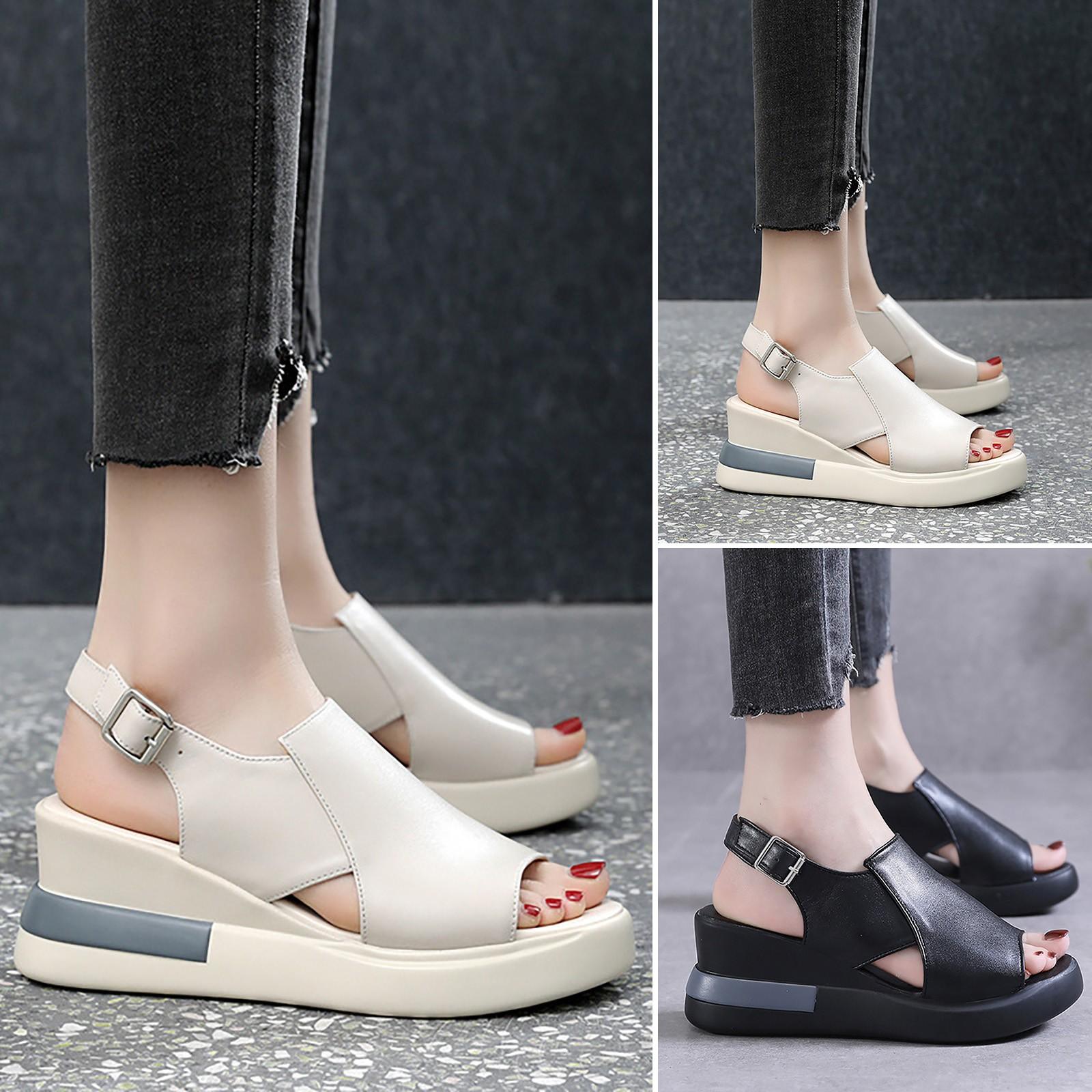 

Туфли на высоком каблуке Туфли на танкетке «рыбий рот» Туфли на высоком каблуке Женская обувь Сандалии