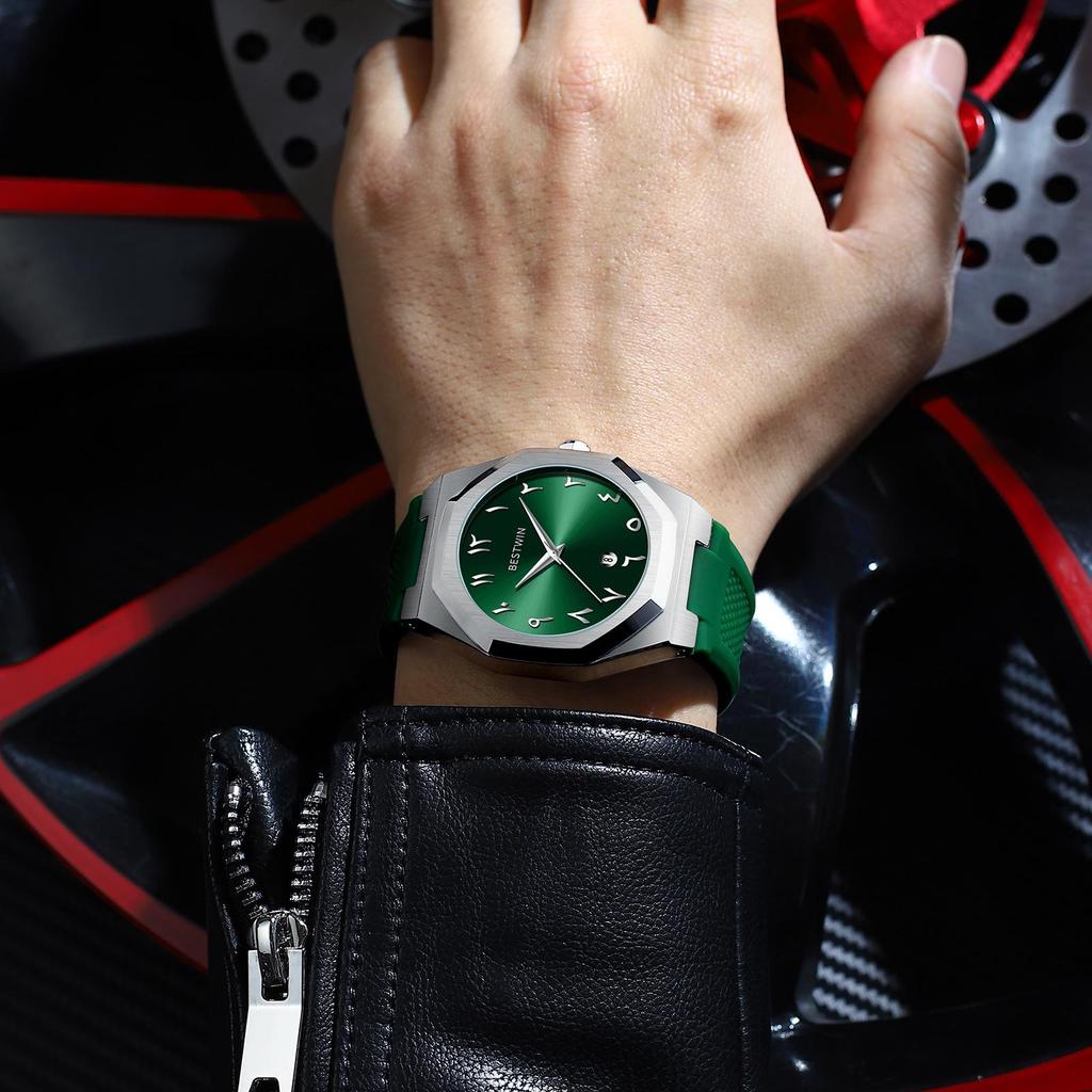 Men's High-End Quartz Watch with Arabic Numerals – Elegant Business Design