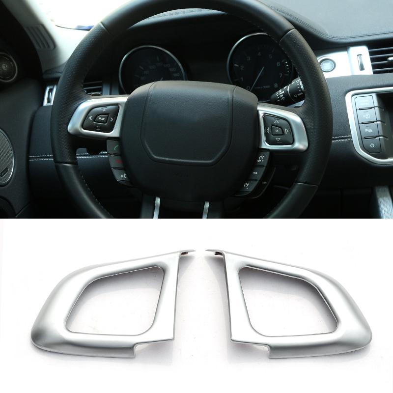 

ABS Car Steering Wheel Decorative Strips Cover Trim Stickers For Land Rover Range Rover Evoque 2012-2018 Interior Accessories