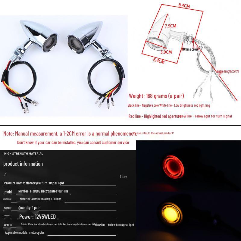 Harley Retro LED Turn Signal Lights for Motorcycles