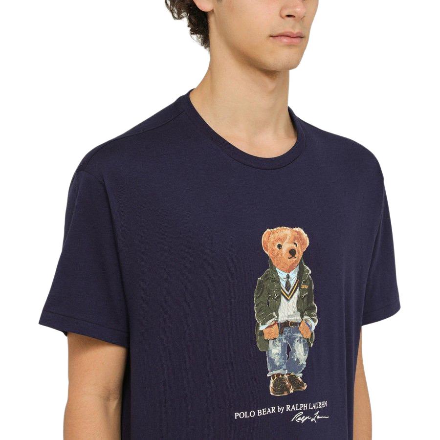 Polo Ralph Lauren Kids T-Shirt With Letter Logo Round Neck Short Sleeve Kids Tops Navy-Blue 323853828-027