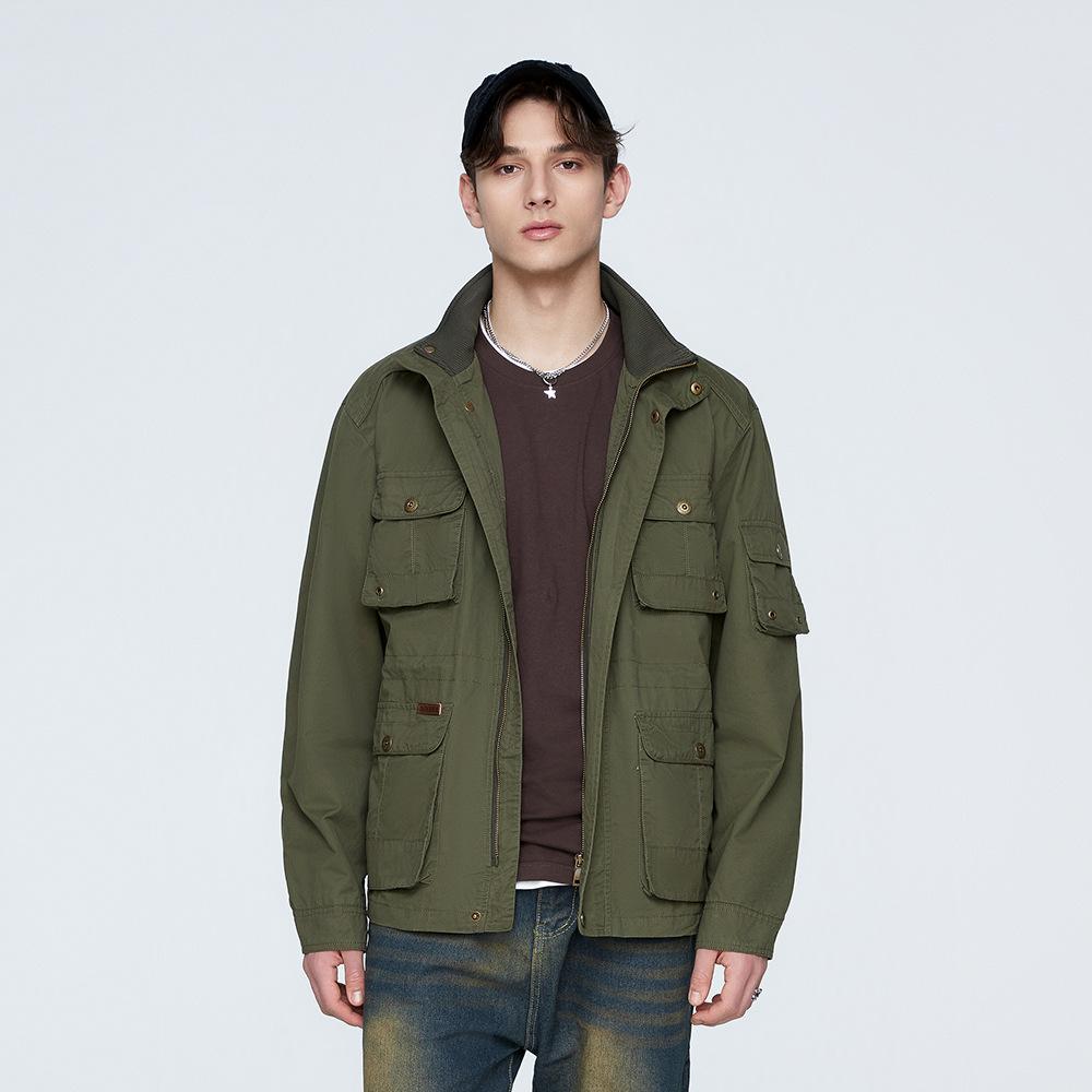 

Новая мужская универсальная куртка в стиле ретро, американская повседневная рабочая одежда, модное пальто с лацканами, плотное 4XL