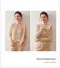 Women's Cashmere Round Neck Pullover - Loose Long Sleeve Knit for Autumn & Winter