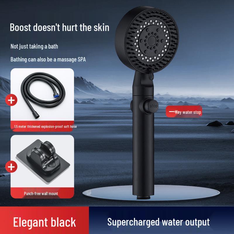 Pressurized Massage Shower Head Set for Home Bathroom
