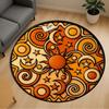 1pc Sun Moon Stars Round Chair Mat Office Area Rug - Non-Slip, Floor Mat for Office, Bedroom, Ideal Home Decor Gift P0105031