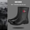 Women's Eco-friendly Mid-Calf PVC Rain Boots - Non-slip Rubber for Outdoor & Kitchen Use.