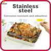 Adjustable Chicken Roasting Rack, Stainless Steel Foldable Turkey Roasting Rack, Grill Rib Rack, for Roasting Steak Ribs Bacon