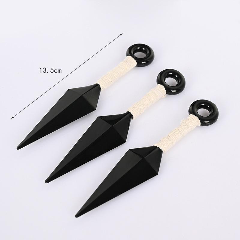 Anime Naruto Kunai Shuriken Cosplay Props Akatsuki Kakashi Ninja Plastic Throwing Collection Props Gift