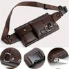 Multi Pocket Pack Waist Bag Slim Shoulder Bag Purse Adjustable Belt Strap Casual Pouch Outdoor Bag