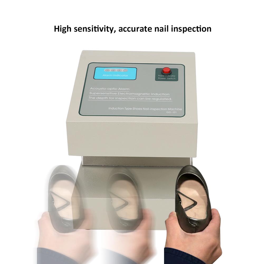 WB-01 Shoe Needle Detector High Accuracy Shoe Metal Detector 13mm Depth Nail Testing MachineAU Plug