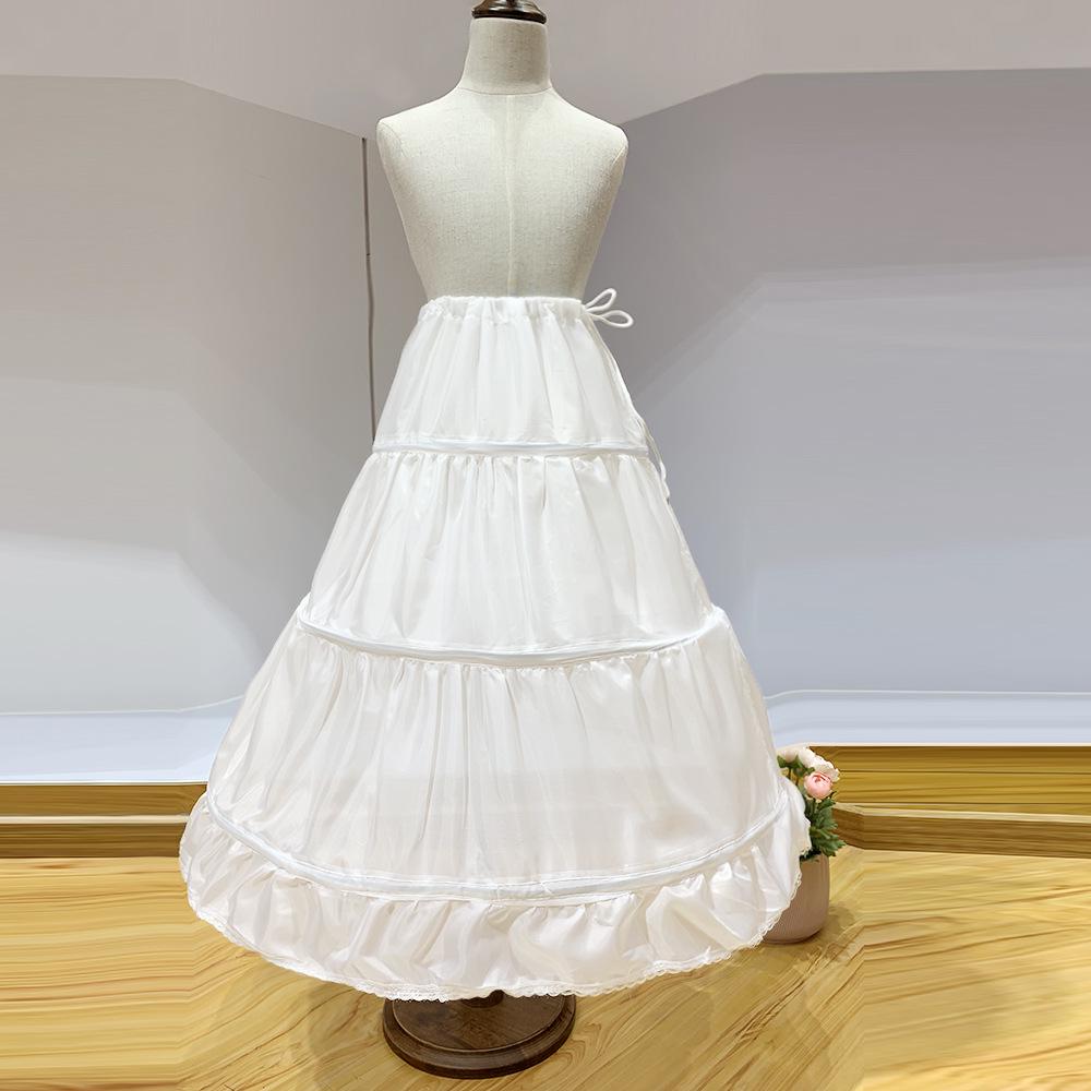 Girl's Princess Dress with Puffy Petticoat and Hair Clip