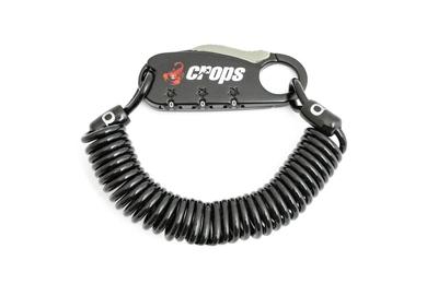 Crops Compact Wire Lock Q3 3mm X 1800mm Dial 3-digit CP-SPD08-01 (Black)