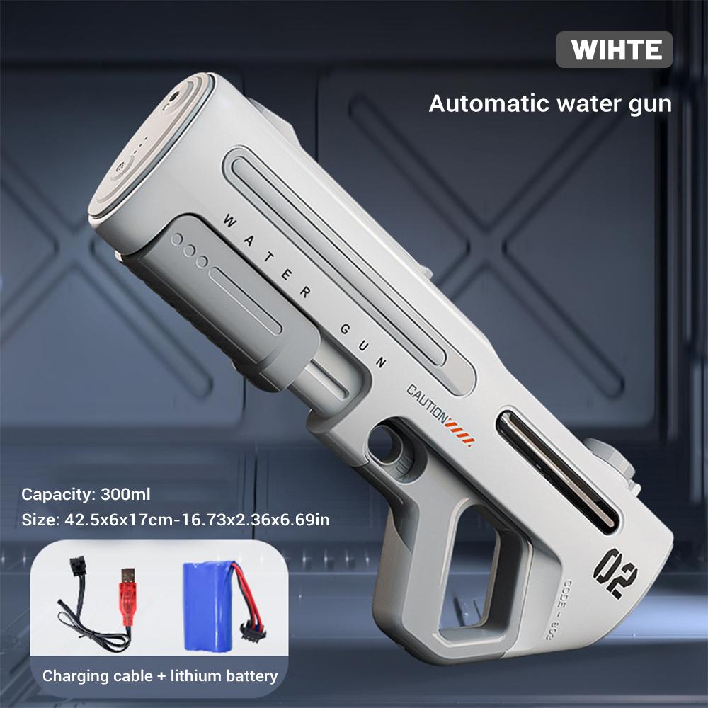 Elektrische Wasserpistolen für Erwachsene, leistungsstarke Spritzpistole, automatische Wasserabsaugung, Wasserblaster, Sommer-Outdoor-Strandspielzeug für Jungen und Kinder, Geschenk