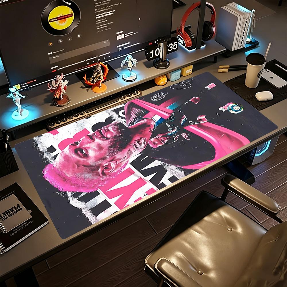 Soccer Player Yellow Jersey Large Mouse Pad Keyboard Pad Computer Desk Mat Nonslip Rubber Bottom Perfect Gift For Gamers And Professionals