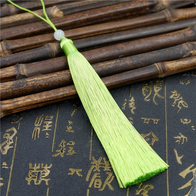 Make Sachet Fringed Ears Long 12Cm Ice Silk Hanging Ears Diy Fan Pendant Hanfu Fringed Accessories Pendant Antique Ears