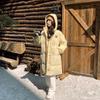 Custard Horn Button Down Cotton Jacket Women's 2025 New Winter Korean Cotton Jacket Padded Jacket Thickened Jacket