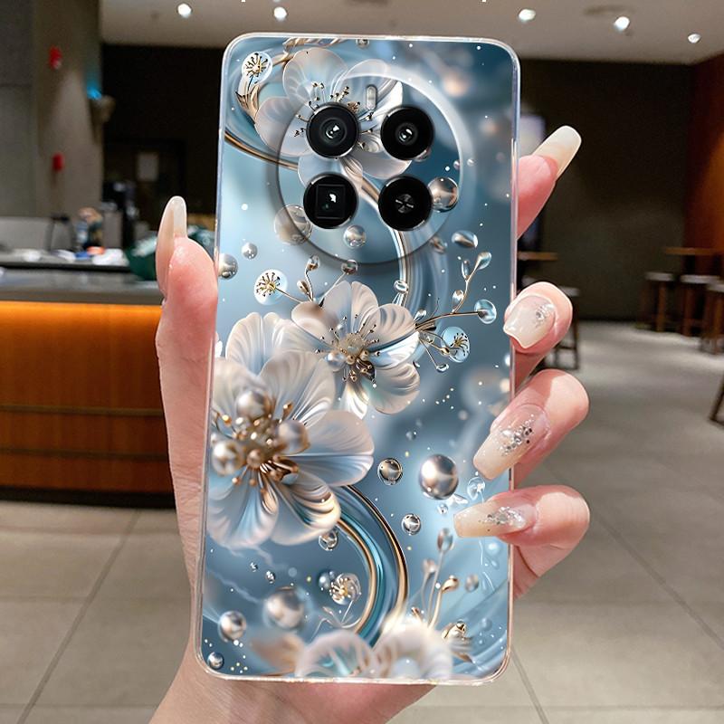 Case For Realme GT 5 Pro Casing Luxury Butterfly Flower Clear Soft TPU Silicone Back Cover For Realme GT5 Pro GT5Pro Phone Cases