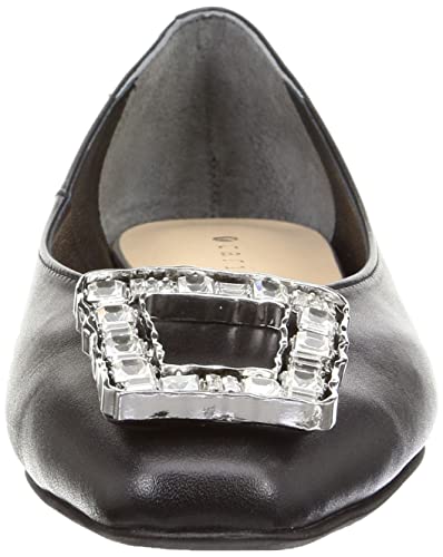 Carino CALF32055 Women's Pumps, Black, Size 22.5 cm