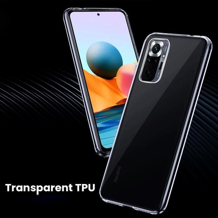 Case and Protective Films - Xiaomi - Redmi Note 10/10S - UltraSlim - Transparent - 2x Tempered Glass