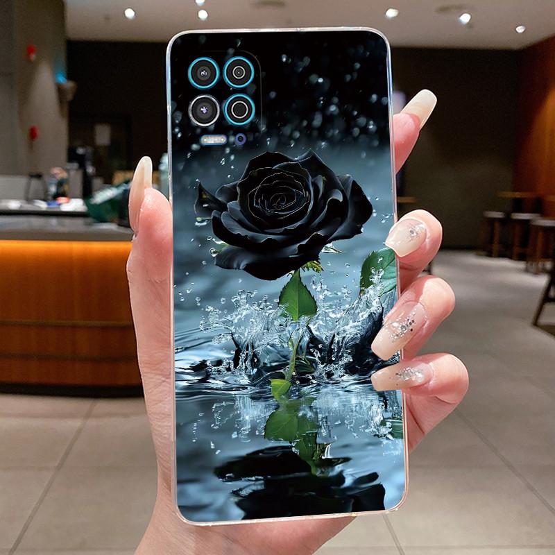 Phone Case For Motorola Moto G100 Soft Silicone TPU Transparent Viral Popular Panda Painted Casing Anti-scratch Slim Cover