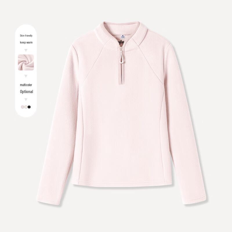 MJ STYLE Women's Half-Zip Fleece Sweatshirt