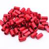 Onior Practical Car Wheel Anti-Theft Tire Valve Caps Aluminum Alloy Valve Caps Set of 4 (Red)