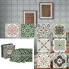 12/24 Pcs Tile Wall Sticker Thicken Kitchen Countertop Backsplash Mural Self Adhesive Bathroom Renovation Peel & Stick Wallpaper