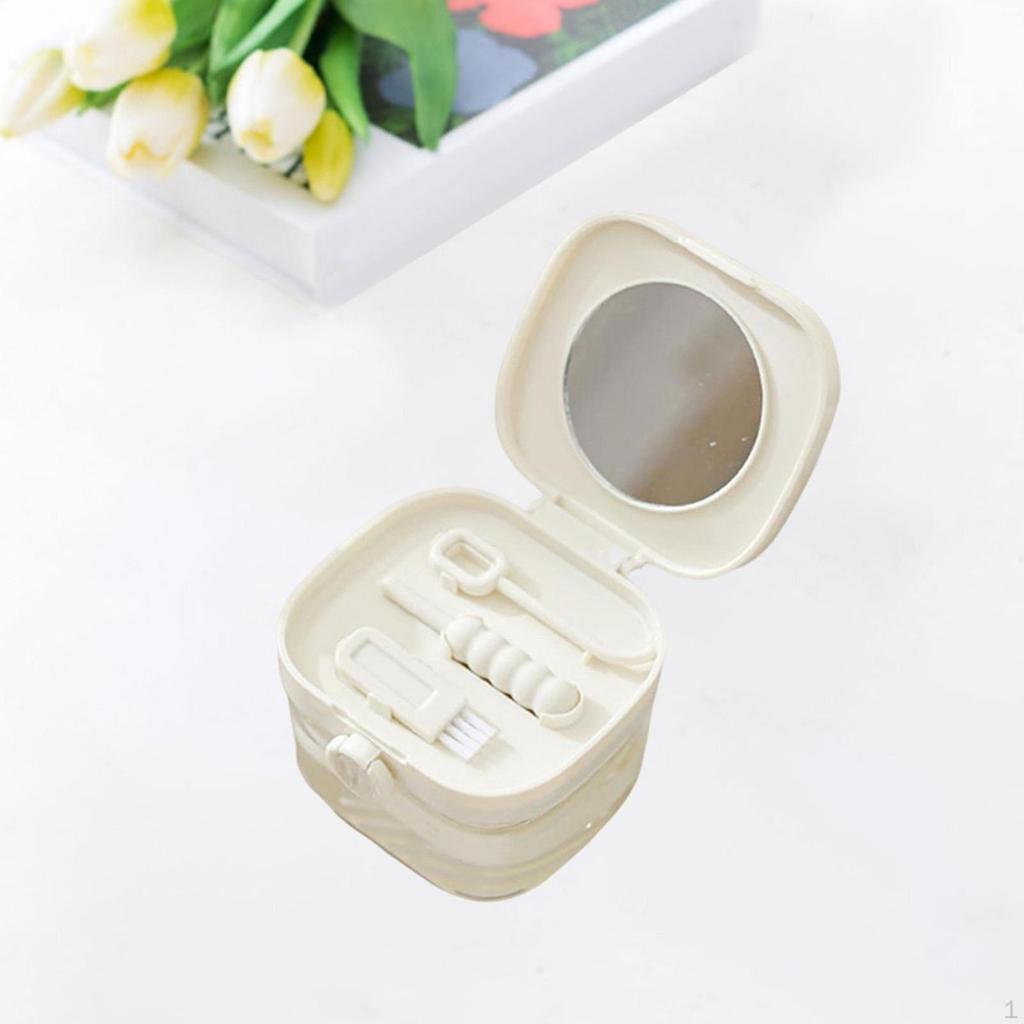 Dentures Brace Case Leakproof Carrying and Protecting Retainer Cleaning Box