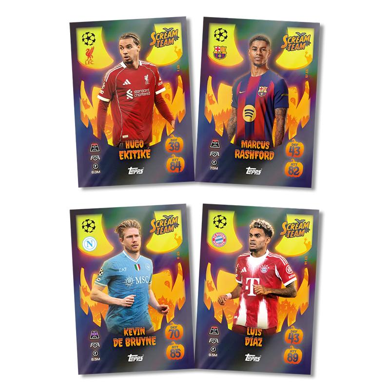 Topps Officiel 2025/26 Mise à Jour Jumbo Multipack Série Scream Team Collection Premier League Match Attax Carte de Jeu Collectionneur Cadeau