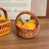 Cute Ingenious Plush Fruit Basket Doll Pendant Keychain Cartoon Car Key Ring Fashion Backpack Decoration Pendant Accessories Gift