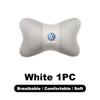 Car Seat Headrest Neck Pillow Lumbar Back Support Pad For VW GTI Polo Golf Passat Tiguan Arteon Touareg Taigo Caddy Jetta Beetle  qa37