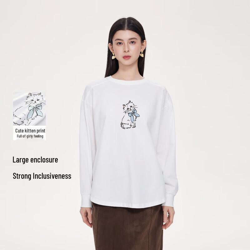 FivePlus Women's Long Sleeve Round Neck T-shirt