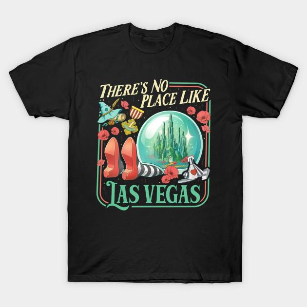 Men Black Print T-shirt The Wonderful Wizard - No Place Like Las Vegas, Wicked Off To See Wizard No-Cut Transfer Paper Print Cotton Tshirt 4XL чёрный