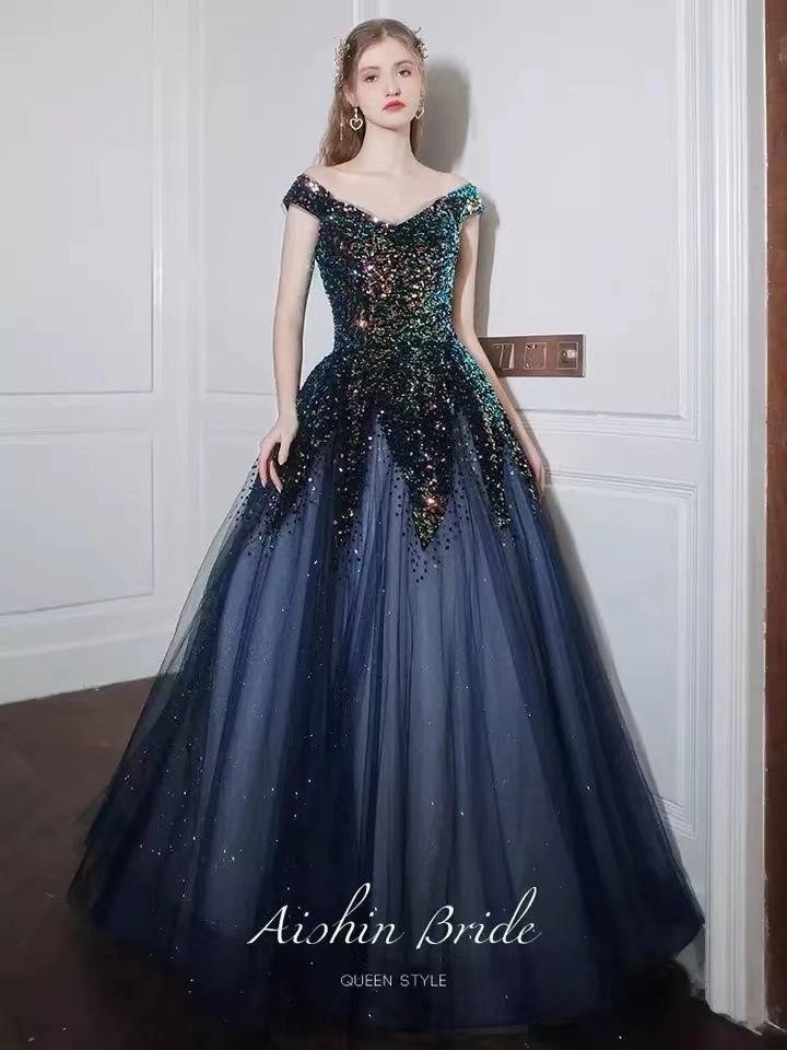 Heavy industry evening dress women`s 1011