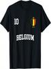 Belgium Soccer Shirt 10 Football Belgian Flag T-Shirt