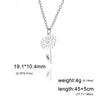 12 Birth Months Flower Necklace Stainless Steel White Green Enamel Daisy Rose Cosmos Pendant Neck Chains Birthday Gift