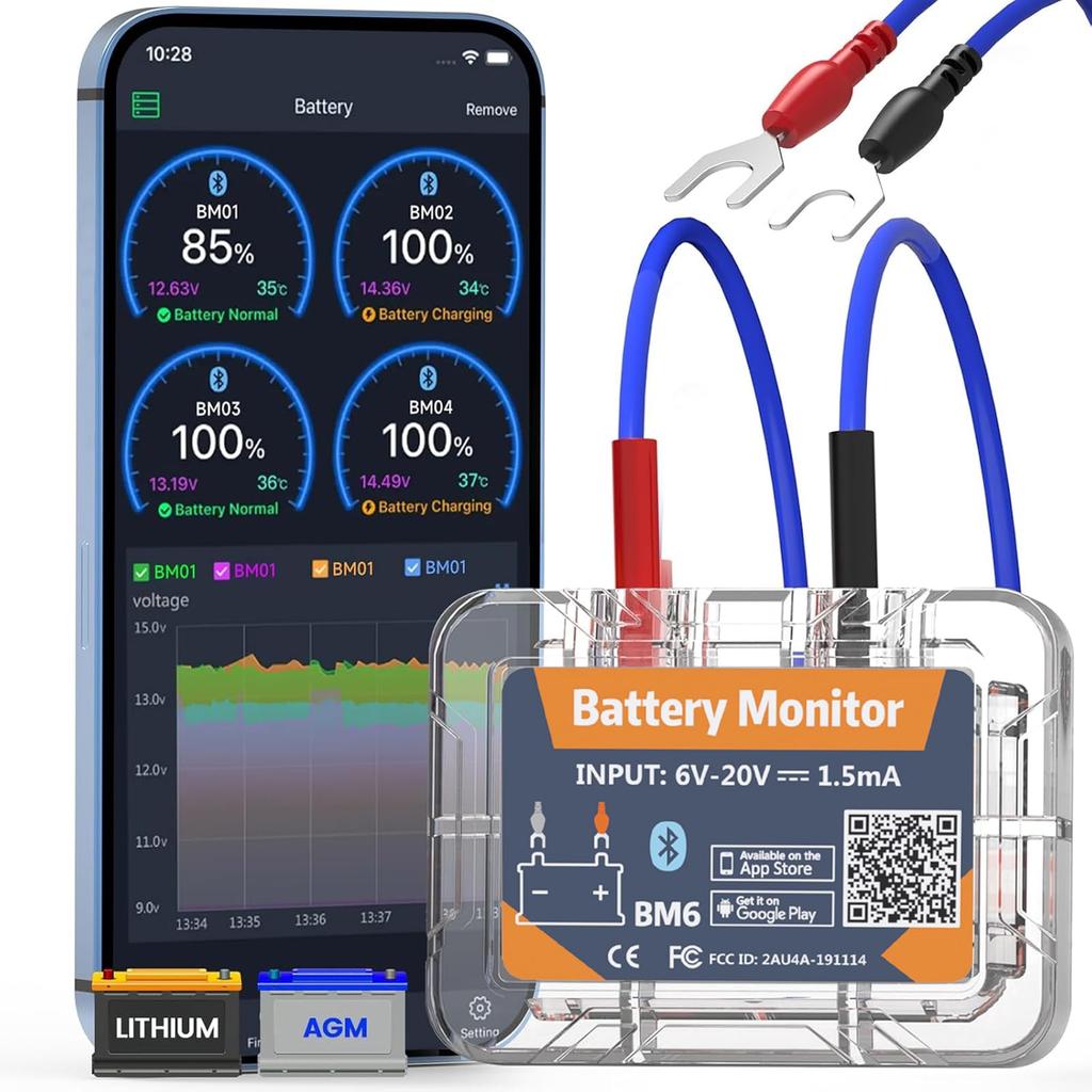 Monitor Wireless Diagnostic Startup and Charging System Android and IOS APP