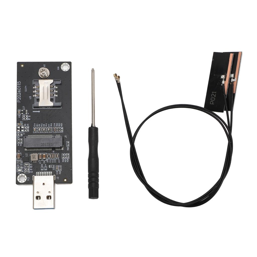 Network Adapter Card NGFF M.2 KeyB To USB3.0 4G 5G WWAN Module Adapter with SIM Slot