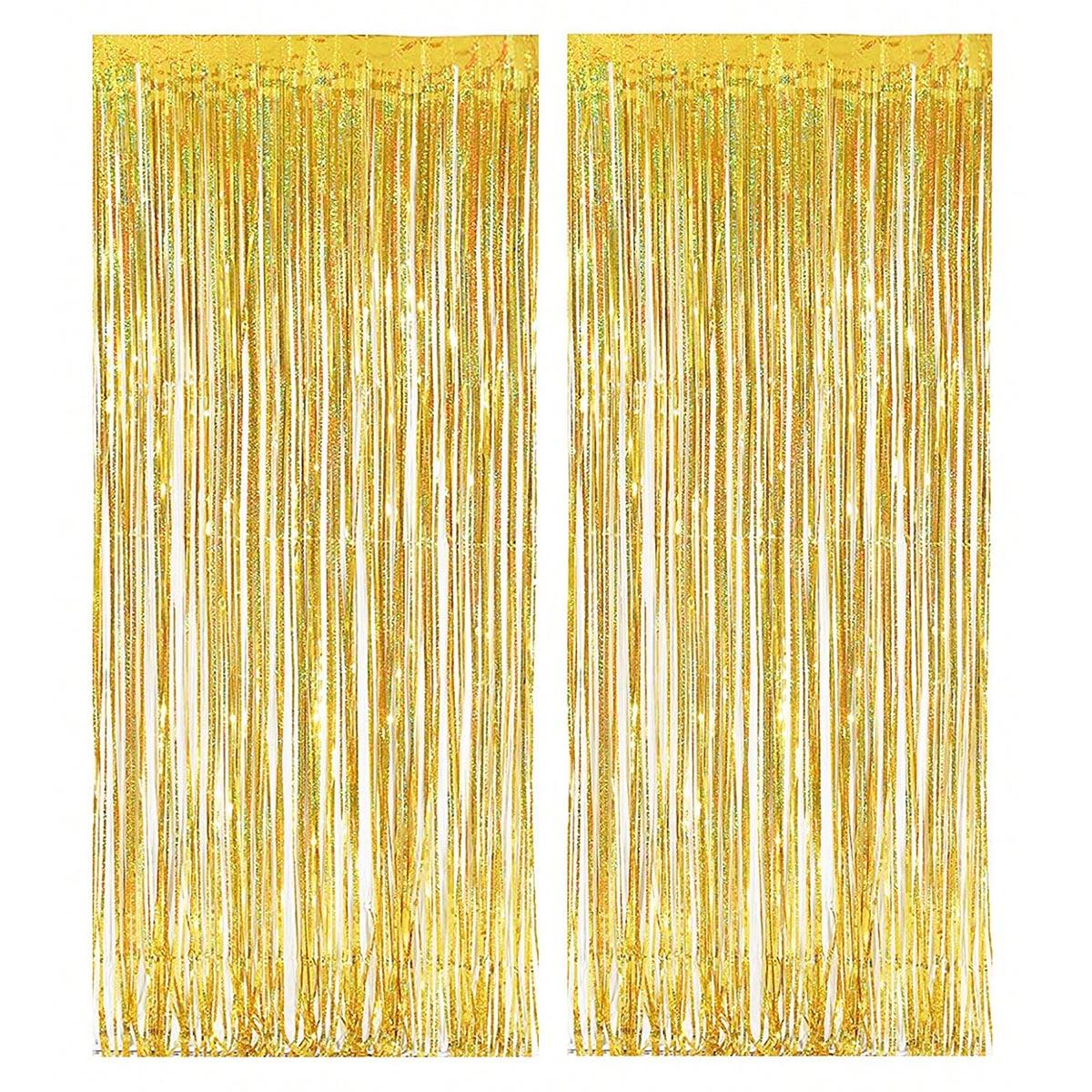 

2 шт. 2 м мишурная занавеска для мальчика, девочки, дня рождения, свадьбы, нового года, вечеринки, украшения, кисточки, фон, выпускной, день независимости