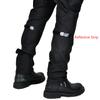 Upgrade Men Motorcycle Riding Pants Waterproof Windproof Reflective Motocross Racing Trousers with 4 X CE Armor Knee Hip Pads