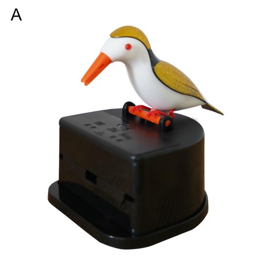 Toothpick Container Clean Push-on Design Large Capacity 3D Bird Shape Toothpick Dispenser Household Supplies