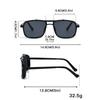 Vintage Sunglasses Men  New in Fashion Double Bridge Outdoor Shades Trendy Brand Designer Anti-UV Driving Sun Glasses