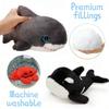 6Pcs Sea Animal Plush Toys Ocean Stuffed Animals 10'' Plush Whale Shark Turtle Seal Orca Octopus Party Favors Classroom Gifts
